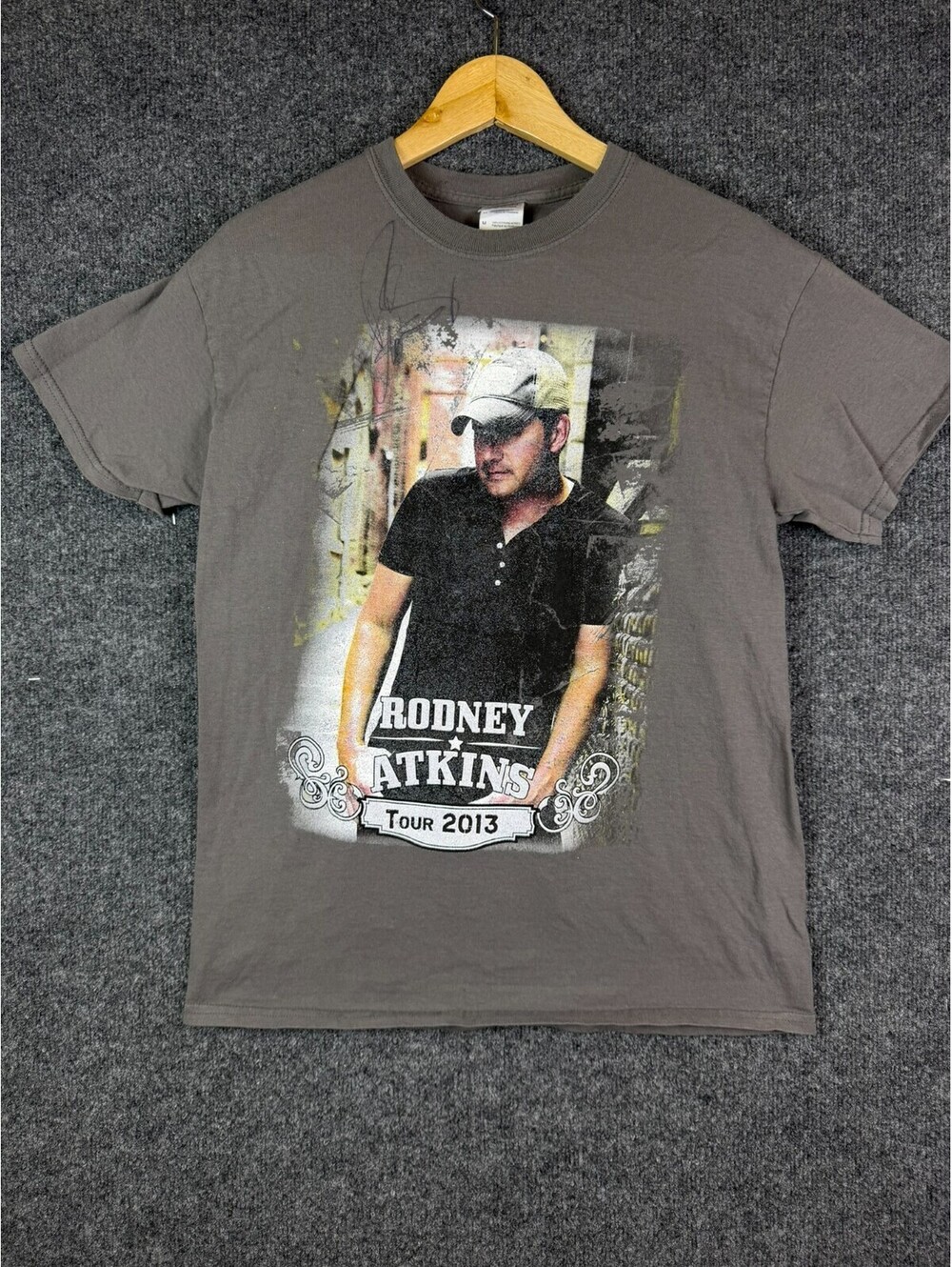 Rodney Atkins Concert T Shirt Mens Medium Gray Tour 2013 Graphic